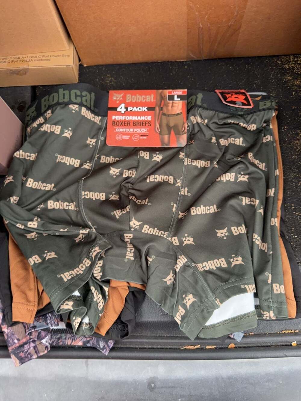 Bobcat Performance Boxer Briefs 4-Pack Size Large
